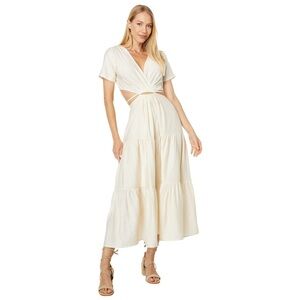 MOON RIVER Twist Front Maxi Dress